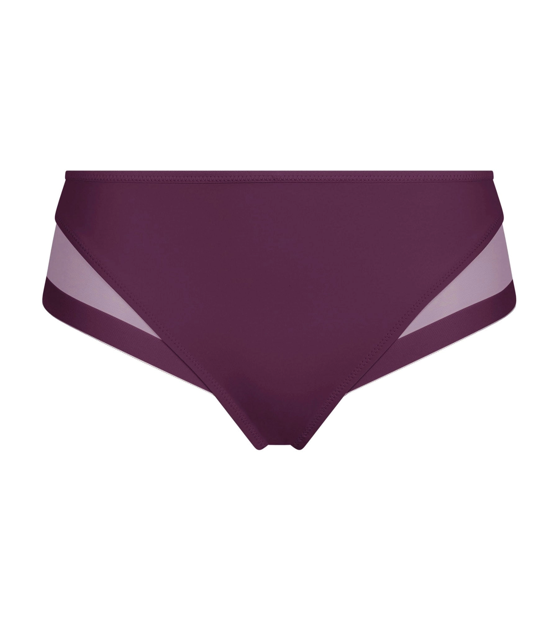 Slip femme en microfibre et tulle Prune Dim Generous