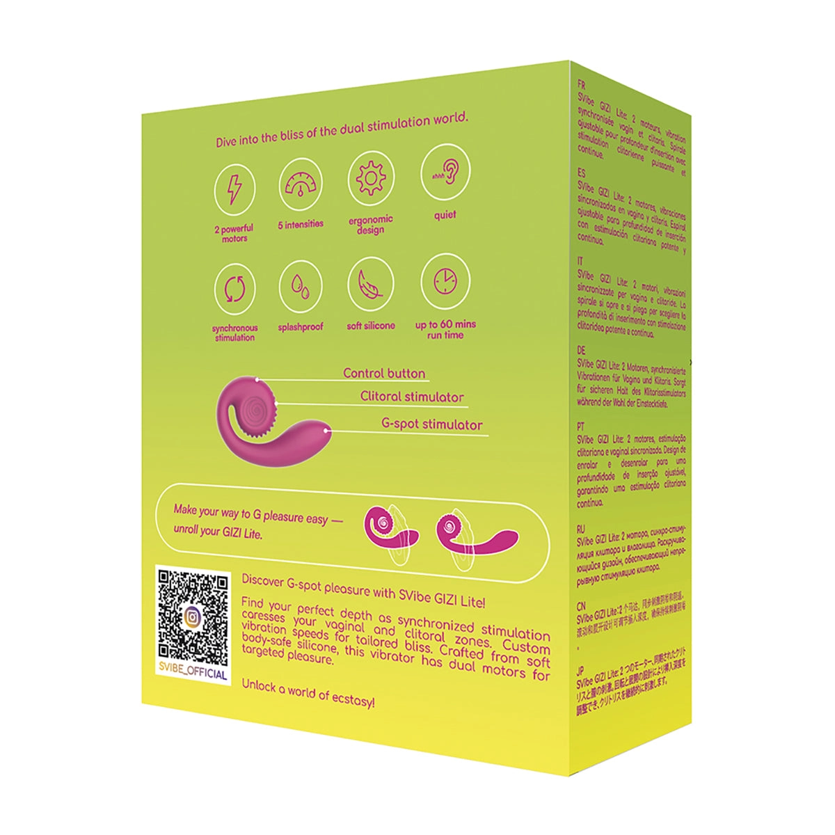 Snail Vibe Gizi Lite Dual Motor Rabbit Style Compact Vibrator
