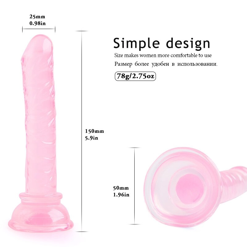 Soft Silicone Jelly Dildo Realistic Dildo Anal Strong Suction Cup Strap on Big Dildo for Women