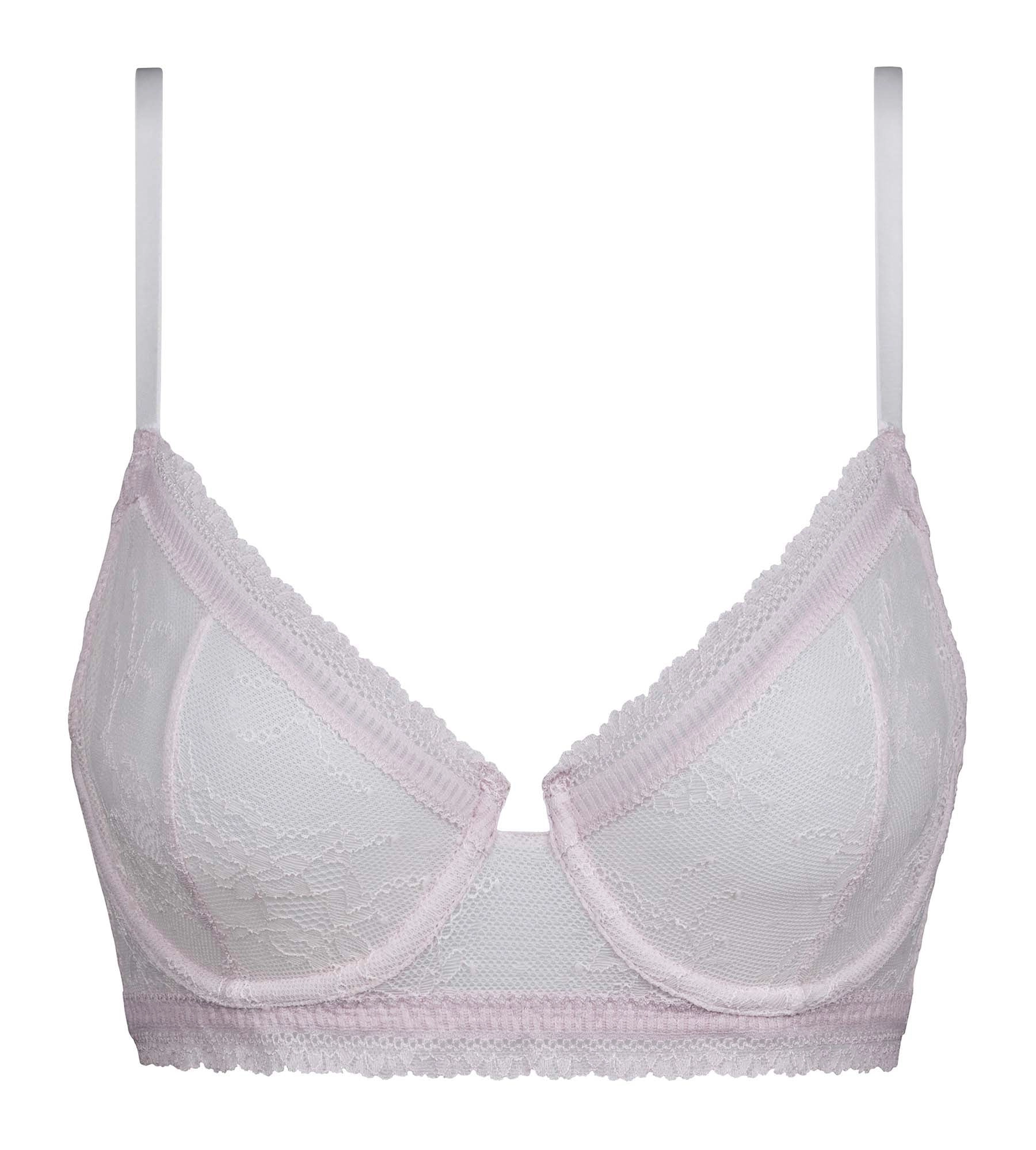 Soutien-gorge avec armature en dentelle florale Lila Dim Romance
