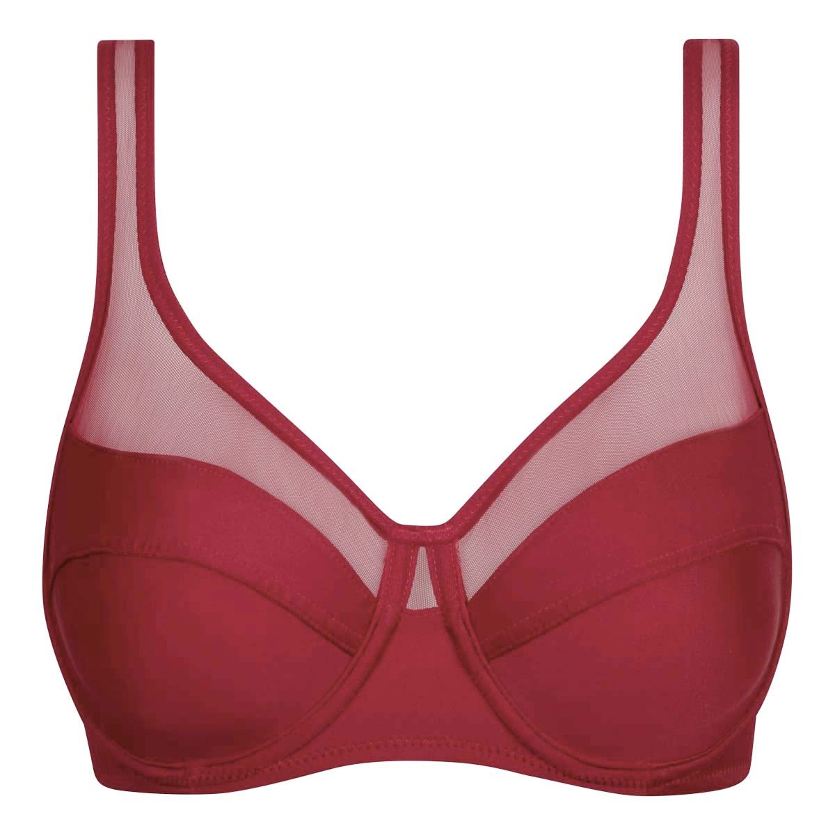 Soutien-gorge emboitant armatures en microfibre Bordeaux Dim Generous