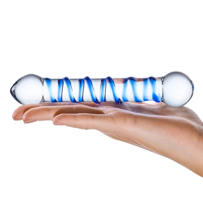 Spiral 6 Glass Dildo
