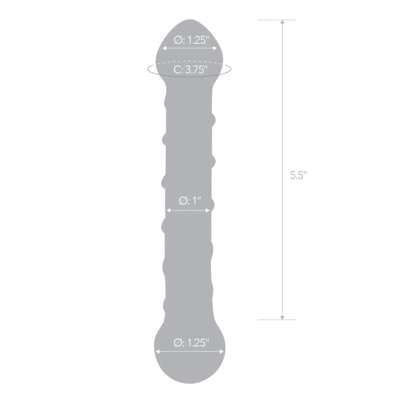 Spiral 6 Glass Dildo