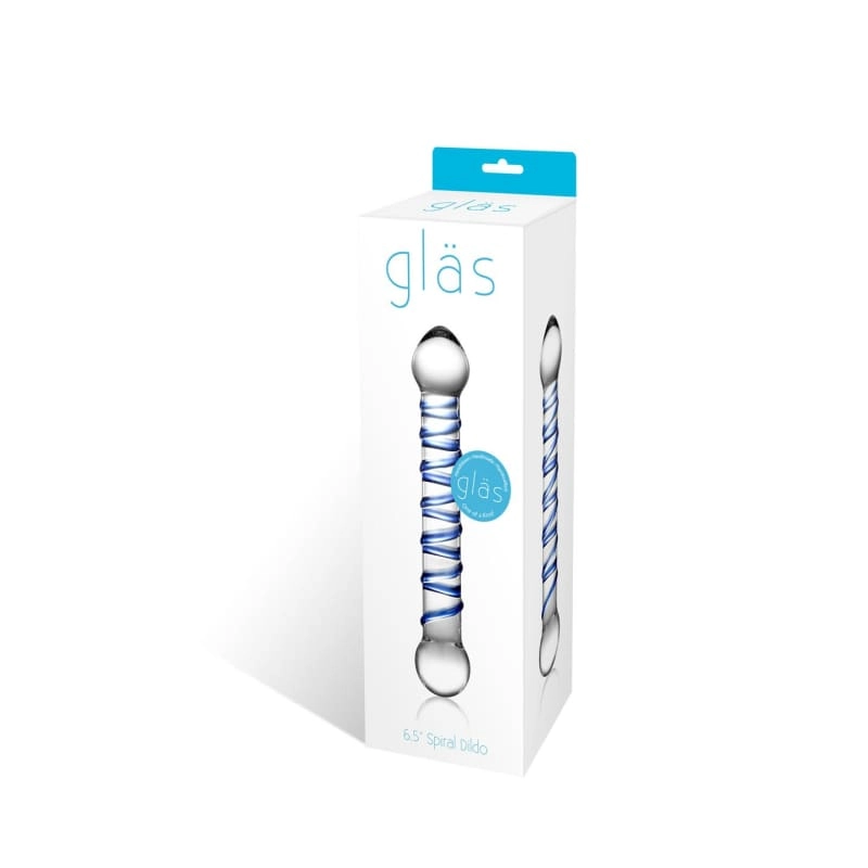 Spiral 6 Glass Dildo