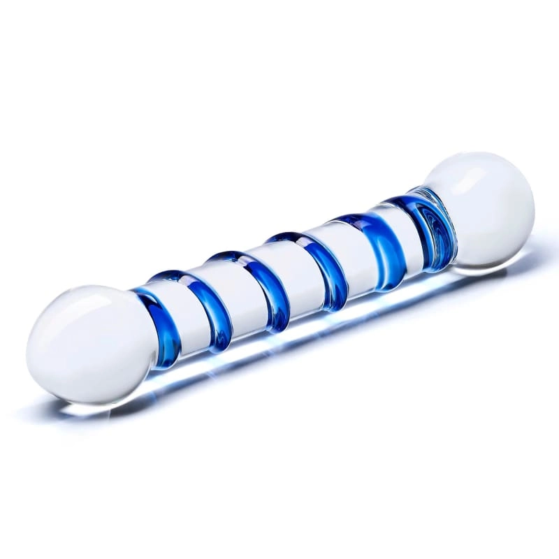 Spiral 6 Glass Dildo