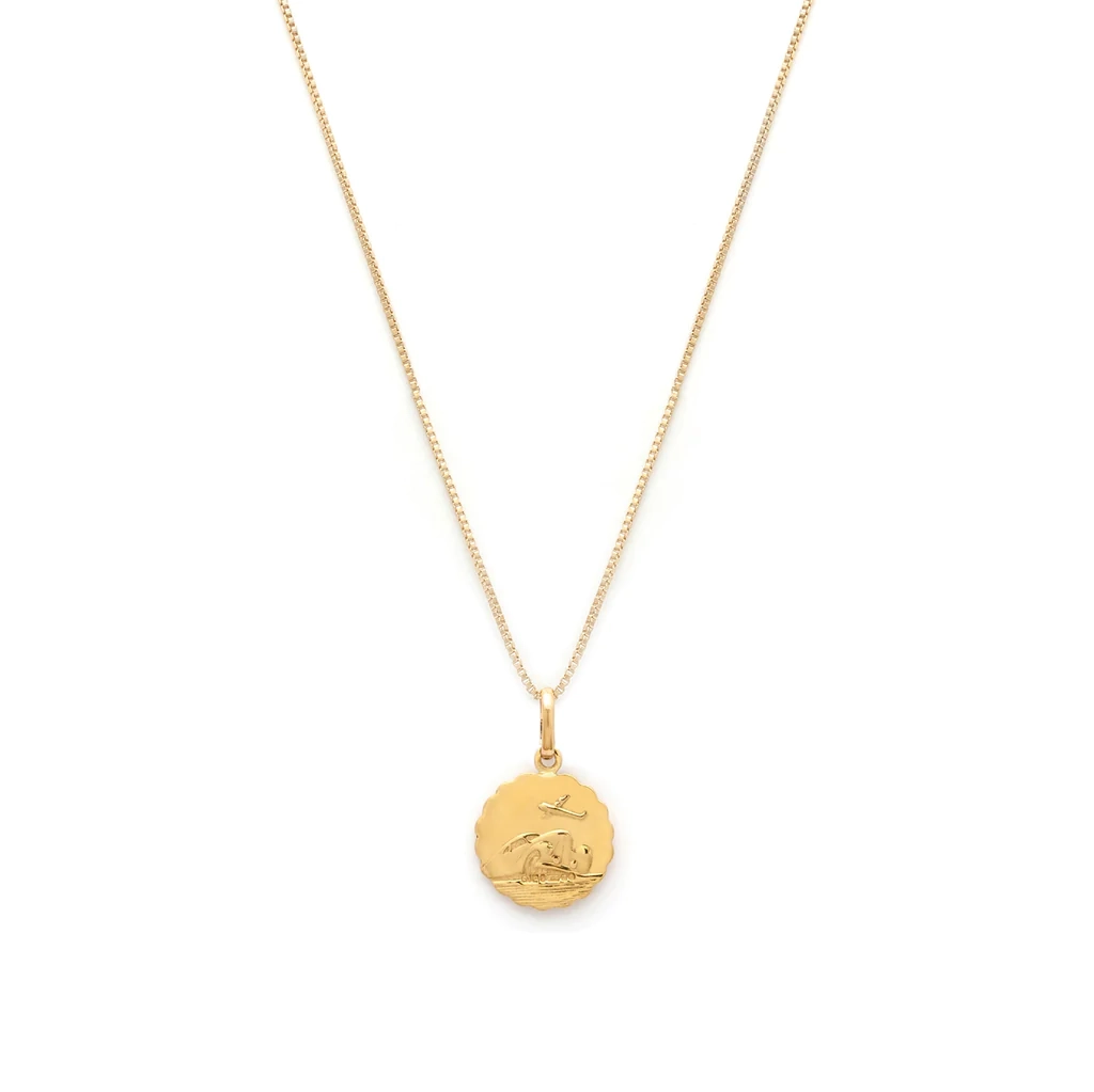 St Christopher Necklace - Gold