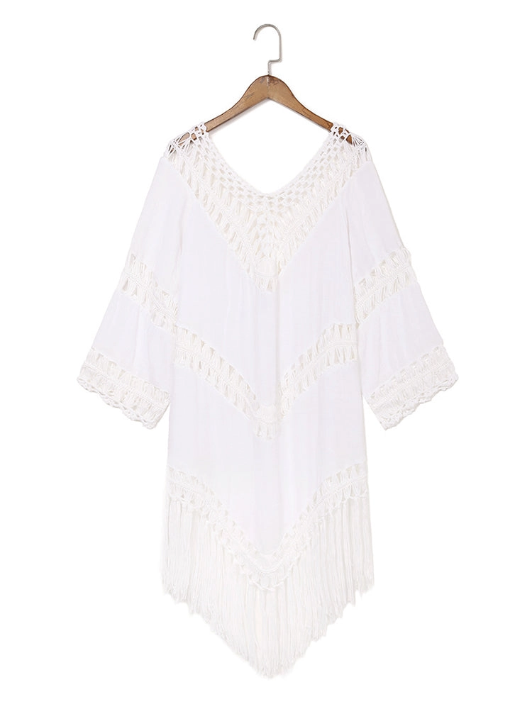 Summer Hollow Out Thin Sun Protection Beach Swimwear Cover Ups