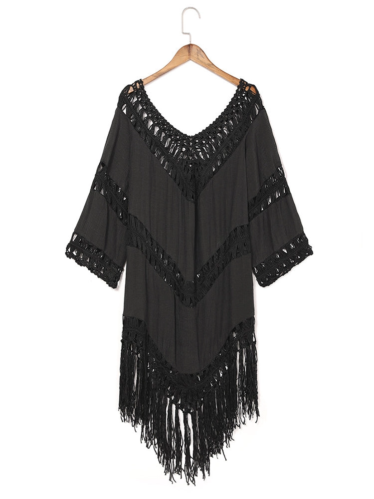 Summer Hollow Out Thin Sun Protection Beach Swimwear Cover Ups