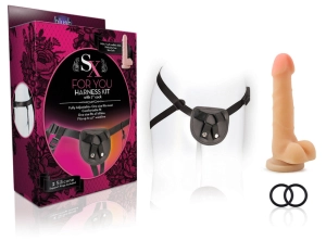 SX For You By Blush® | Harness Kit with 7-Inch Long Cock Black