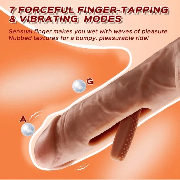 Tanner - Vibrating & Tapping Realistic Suction Cup Dildo with Remote Control