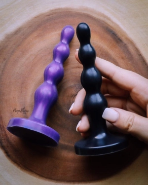 Tantus Ripple Small Slim Beaded Anal Plug
