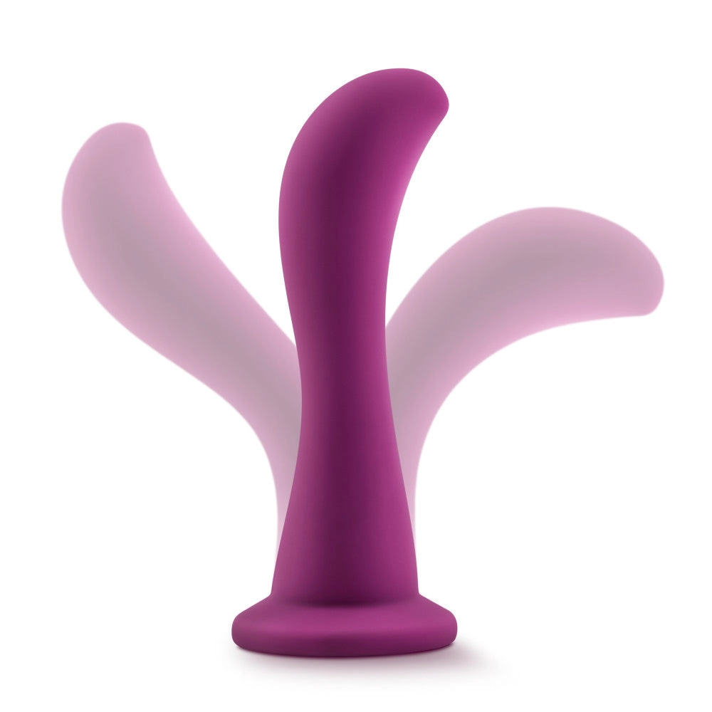 Temptasia By Blush® | Bellatrix Curved G-Spot Plum 6.25-Inch Long Dildo With Suction Cup Base