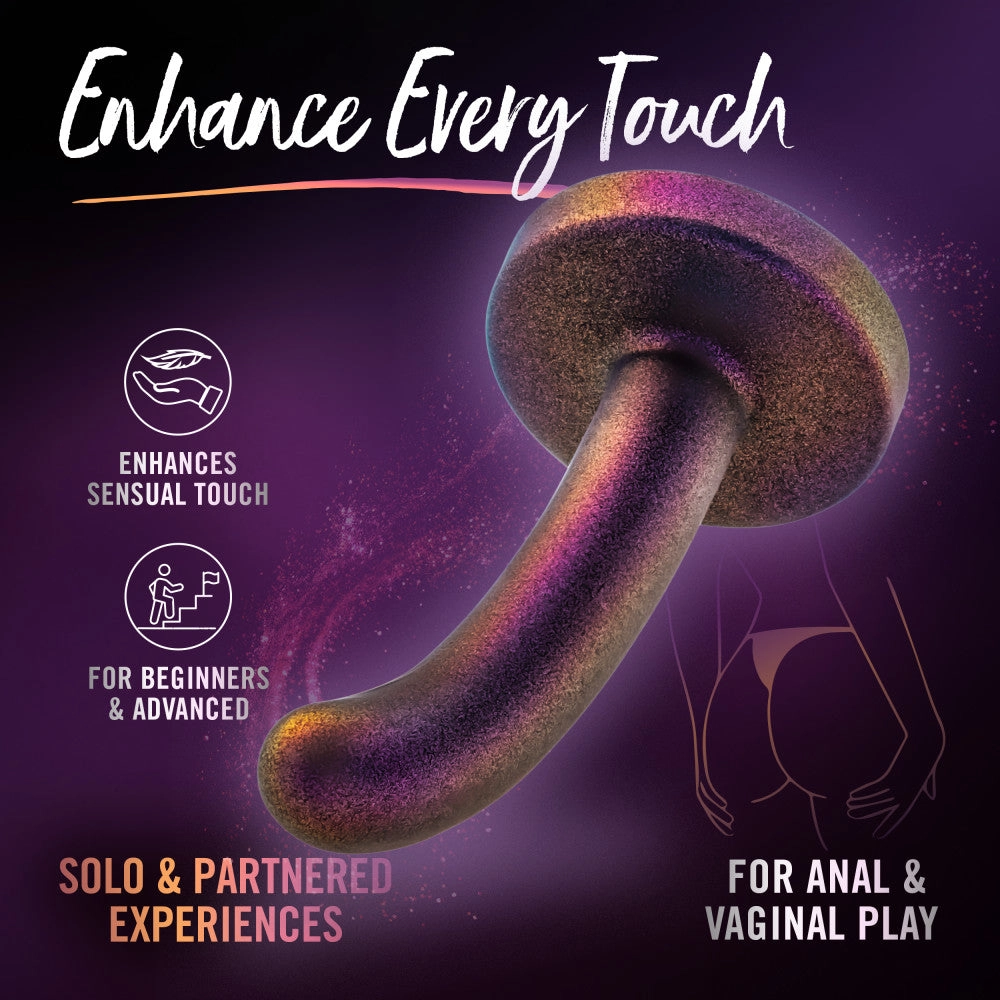 Temptasia By Blush®| Surrender 4.75 Inch Beginner Pegging Dildo - Harness & Strap On Compatible - Power Purple