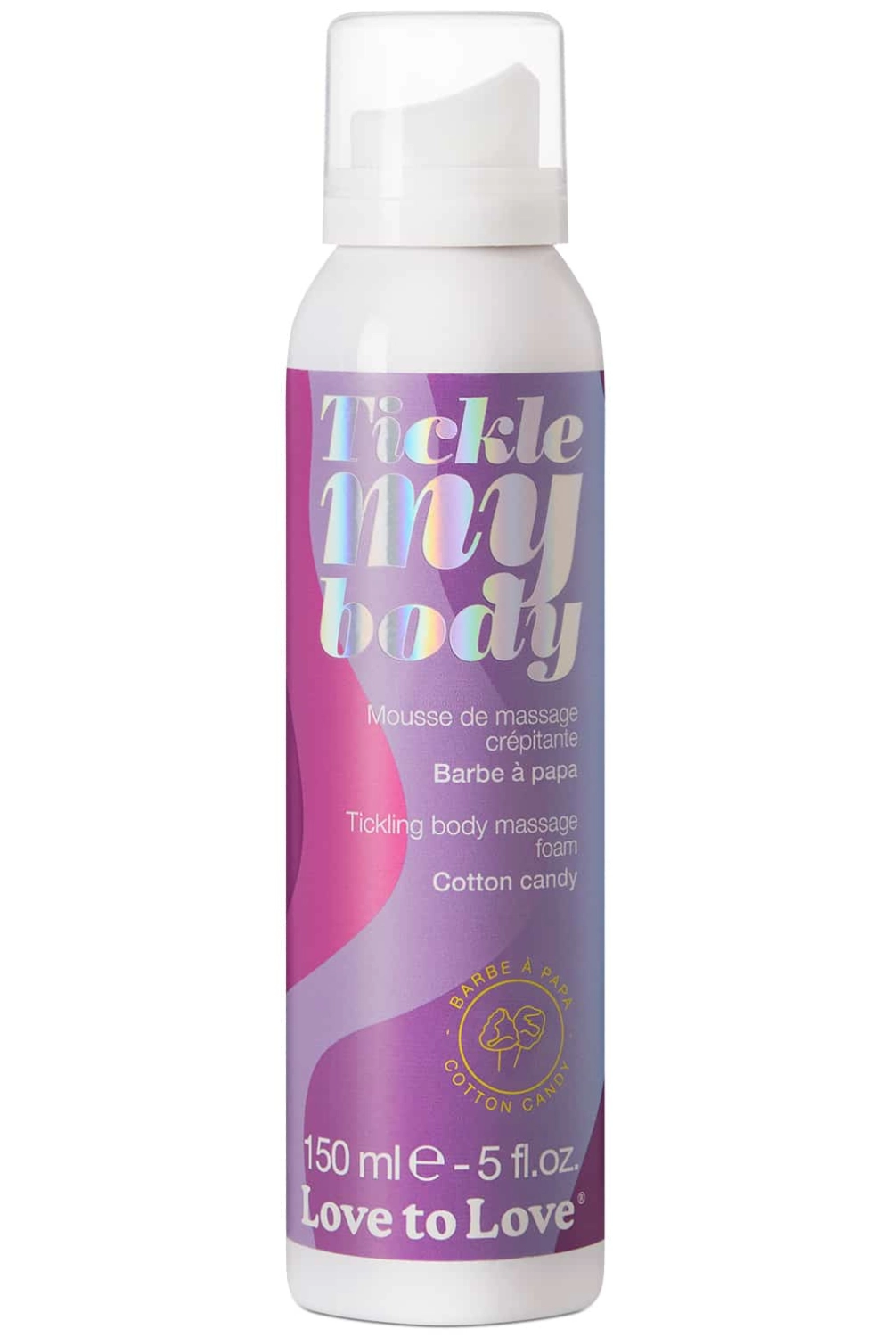 Tickle My Body Massage Foam Cotton Candy 150ml