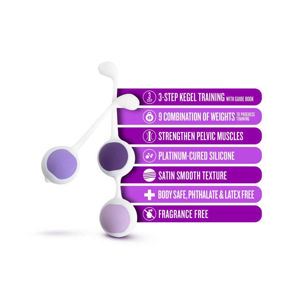 Wellness By Blush™ | Progressive UltraSilk® Kegel Training Kit - Made with Puria™ Silicone