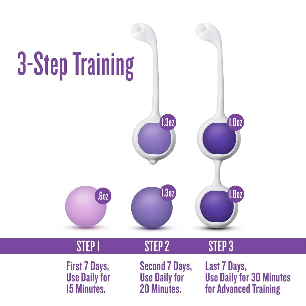 Wellness By Blush™ | Progressive UltraSilk® Kegel Training Kit - Made with Puria™ Silicone
