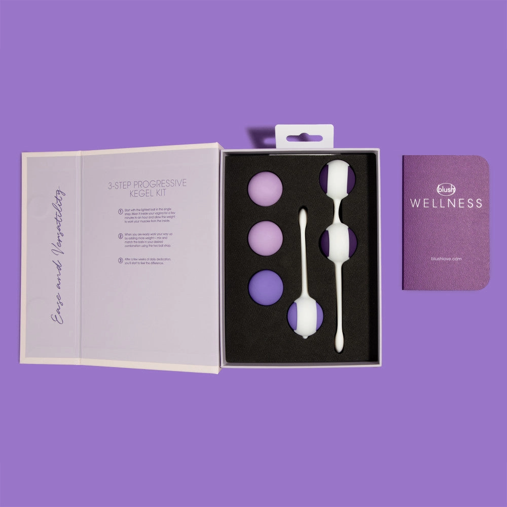 Wellness By Blush™ | Progressive UltraSilk® Kegel Training Kit - Made with Puria™ Silicone